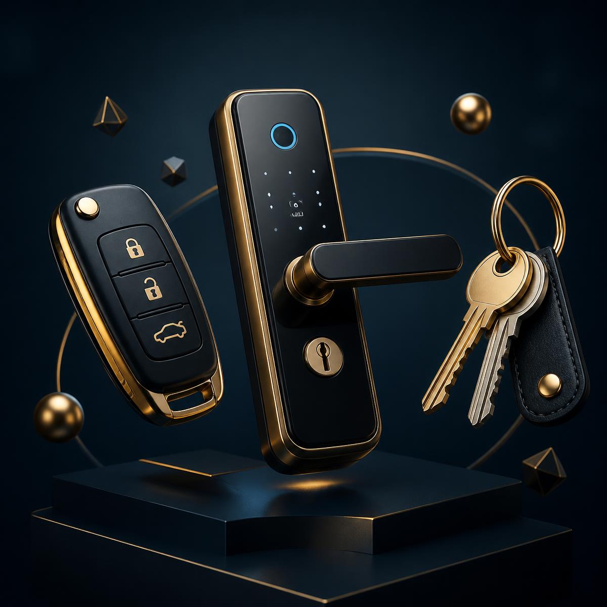 Premium car smart key, digital door lock and duplicate keys made by Shambhu Key Maker in Andheri West